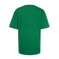 thumbnail image 6 of Sakmal Womens Tops Under $5 Green Short Sleeve Crew Neck Floral T-Shirts T Shirts for Women, 6 of 6