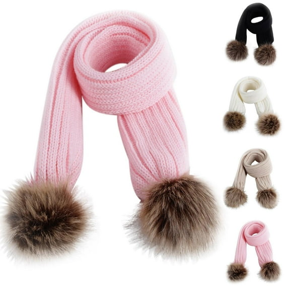 Admvng Christmas Scarf for Girl Multi-Color Winter Warm Scarf Unisex Kids