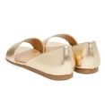 thumbnail image 3 of YDN Women Open Round Toe D'orsay Flats Slip on Flat Heel Sandals Walking Shopping Dress Shoes Size 15 Gold, 3 of 4