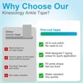 thumbnail image 5 of otnbgsr Precut Ankle Tape 10 Pcs Elastic Athletic Tape Breathable Waterproof Easy Apply Support Tape for Fitness Training Running, 5 of 7