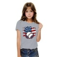 thumbnail image 2 of CFLVAEK Kids American Flag Shirts Girls Boys 4th of July Patriotic Tshirts Indenpendence Day Short Sleeve Tees Round Neck Cotton T Shirts 7 Years, 2 of 7