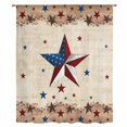 thumbnail image 2 of Independence Day Sheer Curtains 84 Inches Long, Rustic Texas Star Farmhouse Wooden Light Filering Curtains, Breathable Simi Curtain Privacy Drapes for Living Room Bedroom Lightweight Window Treatment, 2 of 9