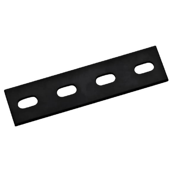 Hampton 9.5 in. H X 3 in. W X 1/8 in. D Black Steel Mending Plate