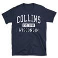 thumbnail image 1 of Collins Wisconsin Classic Established Men's Cotton T-Shirt, 1 of 1