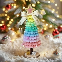 DIY Mini Christmas Tree Ornament, Christmas Tree Material Pack Christmas Gift Decoration Small Ornament