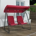 thumbnail image 2 of MCombo 2 Person Independent Porch Swing Chair with High Backrest for Outdoor Backyard, Garden, 2 of 9