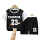 thumbnail image 3 of Ropa de baloncesto para niños, traje deportivo para niñas, camiseta de verano de secado rápido para niños, entrenamiento para niños medianos y grandes, deportes, 3 of 5