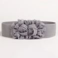 thumbnail image 2 of NUZYZ Belt Elastic Double-flower Fabric Wide Elastic Waist Belt for Party, 2 of 2