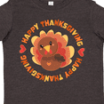 thumbnail image 4 of Inktastic Happy Thanksgiving with Cute Turkey Boys or Girls Toddler T-Shirt, 4 of 5