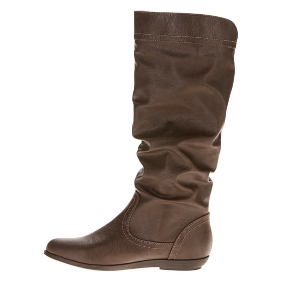 canvas slouch boots