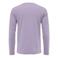 thumbnail image 7 of Dresfit Big and Tall Shirts Men Long Sleeve Thermal Tops Fall Plain Solid Color Crew Neck Muscle Shirt 2025 Slim Fit Knit Loose Fit Pullover Tops Light Purple 4XL, 7 of 7