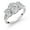 White Lab Grown Diamond, April, variant on 2.36 Cttw 10K White Gold Oval White Lab Grown Diamond 3-Stone Engagement Ring for Women | Center 1.5 Ct IGI Certified Diamond | E-F Color | VS1-VS2 Clarity | Size 6