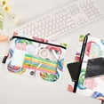 thumbnail image 4 of 2 Pack Pencil Bag 9.84x6.1 Inch 3-Ring Page Turning Folder Zipper Pencil Case Pencil Bag Page Turning File BagColored Lollipop, 4 of 6