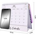 thumbnail image 3 of Calendario de escritorio 2022 con tapa antiestrés con burbujas, calendario de escritorio de 12 meses, enero de 2022 - diciembre de 2022, perfecto para el hogar o la oficina, de azul a rosa, 3 of 5