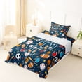 thumbnail image 5 of Erosebridal Soccer Football Sport Twin Sheet Sets,Letter P Monogrammed Bedding For Boys Kids 3 Pieces, 5 of 6