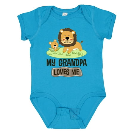 

Inktastic Grandpa Loves Me Grandson Gift Baby Boy or Baby Girl Bodysuit
