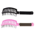 thumbnail image 3 of para el para desenredar el para desenredar el , ventilación de cerdas curvas de Negro Colcomx Cepillo de pelo ventilado, 3 of 8