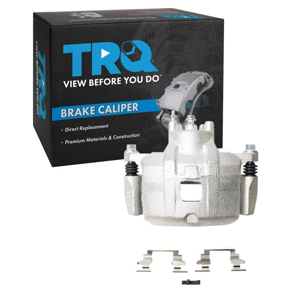 TRQ Front Right Brake Caliper w/Bracket Passenger Side Compatible with 2007-2012 Dodge Caliber