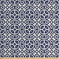 thumbnail image 1 of Geometric Upholstery Fabric by the Yard, Ornamental Abstraction of Shapes Antique Victorian Design Ogee and Stars, Decorative Fabric for DIY and Home Accents, Beige and Navy Blue by Ambesonne, 1 of 4