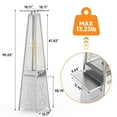 thumbnail image 2 of Outdoor Propane Patio Heater, Patio Pyramid Flame Heater with Wheels and Lid, 48,000 BTU Portable Outdoor Heater for Large Spaces, Outdoor Parties, Backyards and Gardens, 2 of 6