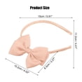thumbnail image 2 of Unique Bargains Bow Headband Fashion Cute Polyester Hairband for Teenager Flesh Pink 5.9x4.4 Inch, 2 of 7