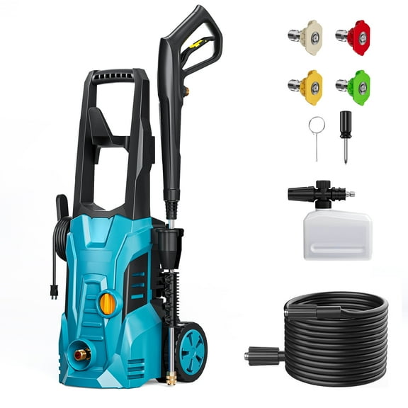 Gardguard Electric Pressure Washer 4200 Psi Power Washers Electric 2.4 GPM with 50FT Hose and 4 Nozzles for Cleaning Cars, Driveways, Patios