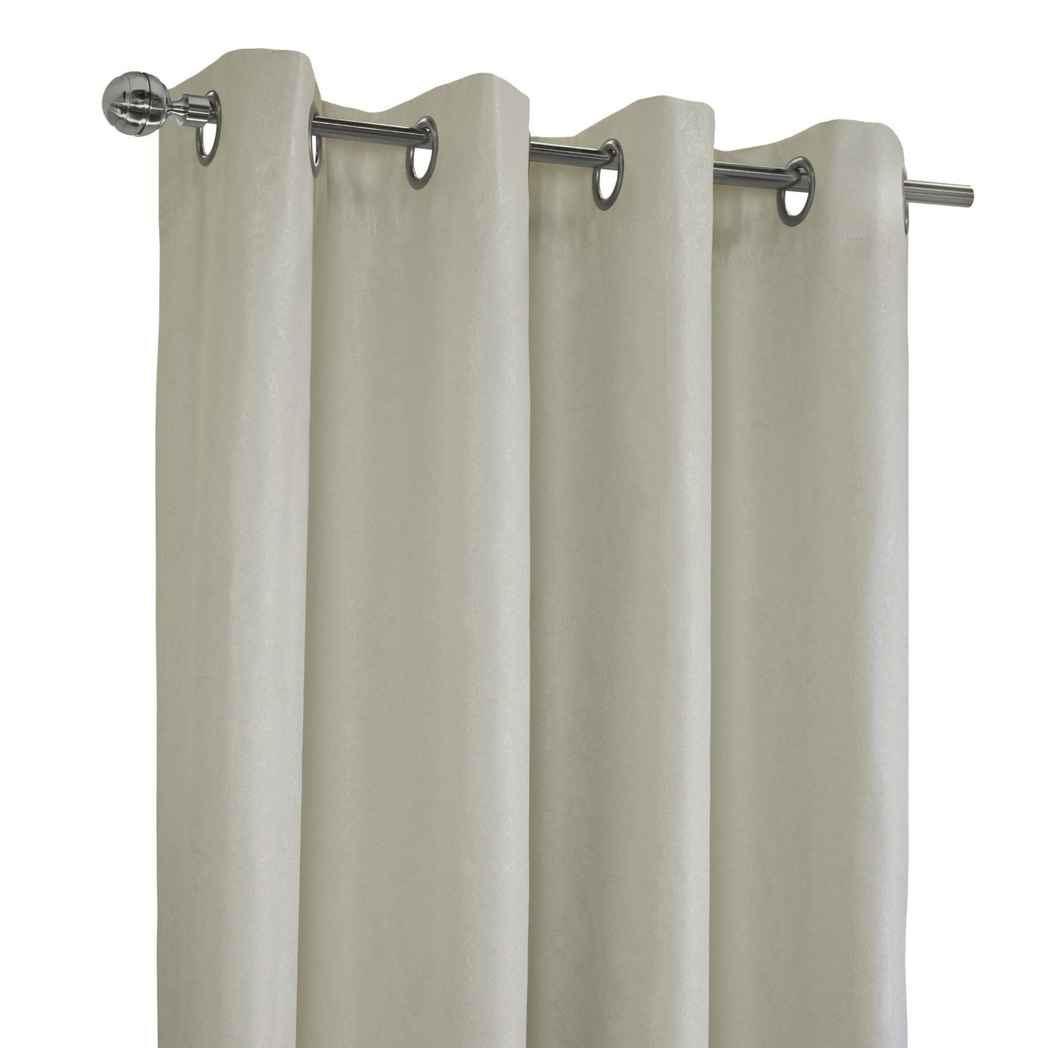 Vada 100% Blackout Grommet Curtain Panel Pair 52" x 95" each in Off-white