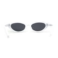 thumbnail image 2 of Womens Classic Mod Soft Cat Eye Plastic Sunglasses White Black, 2 of 4
