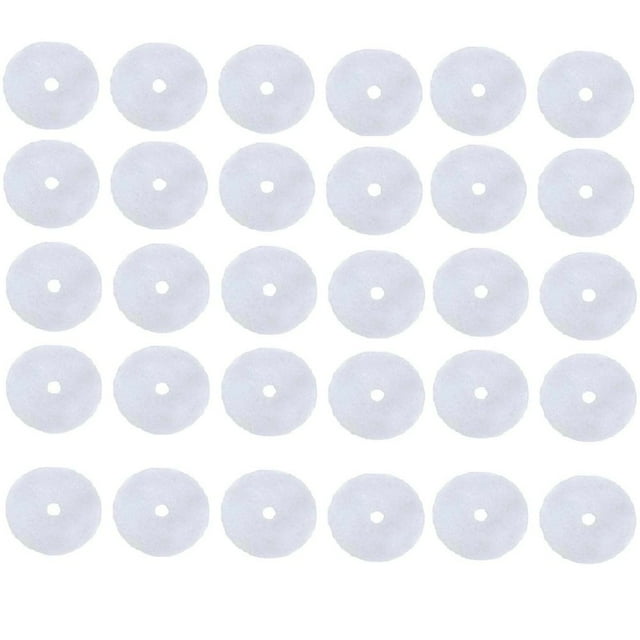 HLONK 30 Pcs Filtre d'Échappement pour Sécheuse Universel Portable Remplacement Blanc Taille Unique