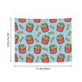 thumbnail image 4 of Cute Fries Blue A Tapestry for Bedroom - Tapestry Wall Hanging Wall Tapestry for Dorm Wall Decor Home Decoration , Aesthetic Funny Tapestry 29 x 37in, 4 of 5