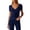 Blue, variant on Fashion Commute Blouse Elegant Smocked Neckline Slim Fit Waist Defining Solid Color Top (Blue,S)