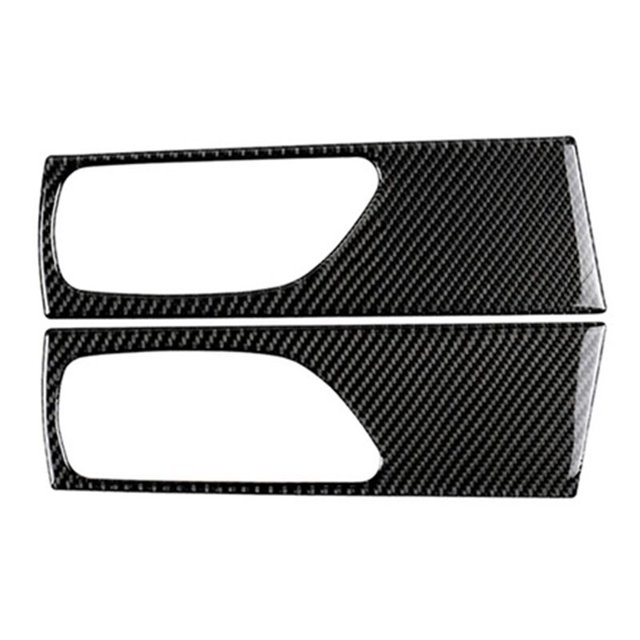 Para IS250 IS350 2014-2019 Adhesivo de fibra para el interior de la manija de la puerta trasera, calcomanías decorativas