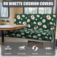 thumbnail image 4 of Uorisanigo RV Dinette Cushion Covers Easy Installation Daisy Ladybug Camper Cushion Slipcovers Full Coverage for RV Camper Car Bench 1 Backrest Cover & 1 Bench Cover, 4 of 7