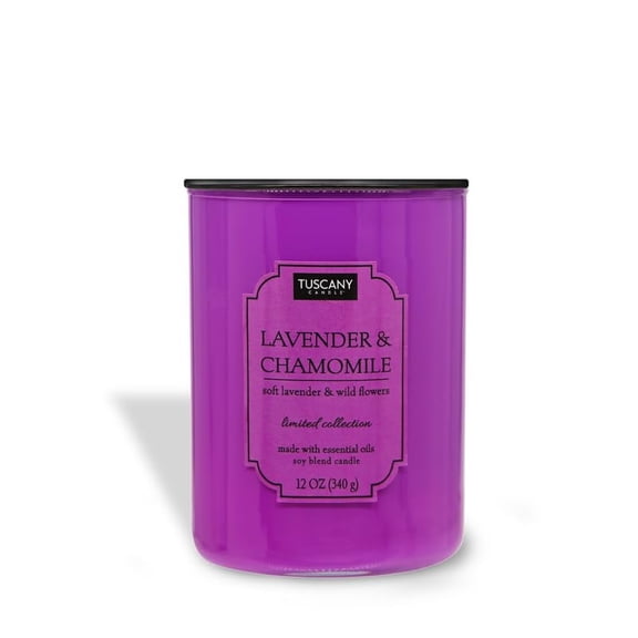 Tuscany Candle Lavender & Chamomile Scented Candle, 12 oz – Colorsplash Collection