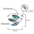 thumbnail image 6 of AeraVida Summer Tropical Rainbow Abalone Leaf Wrap Sterling Silver Beach Accessories Ring Anniversary Jewelry Gift for Women Size-6, 6 of 7
