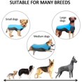 thumbnail image 2 of Abrigo de invierno reflectante para perros Chaleco deportivo Chaquetas Ropa de traje de nieve - Azul, cofre: 13.5-15 quot;, longitud de la espalda: 10 quot; Feliz Sencillez, 2 of 4