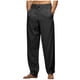 thumbnail image 2 of Pantalones casuales holgados de pierna recta para hombre, de longitud completa, con bolsillo frontal plisado doble., 2 of 7