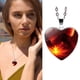 thumbnail image 4 of Collar para mujer, Joyas para mujer, Joyas para mujer Sistema solar Galaxia Universo de cristal Collar colgante en forma de corazón Collar colgante, 4 of 5