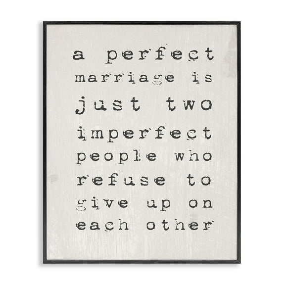 The Stupell Home Decor Collection A Perfect Marriage Oversized Framed Giclee Texturized Art, 16 x 1.5 x 20
