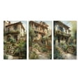 thumbnail image 2 of Designart "Rustic Charm Stairway Entrance to Country Cottage" Farm Wall Art Set Of 3 - Country White Gallery Wall Set For Home Decor, 2 of 6