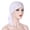 White, variant on Kiplyki Women India Muslim Stretch Turban Hat Hair Loss Head Scarf Wrap
