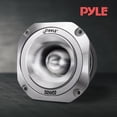 thumbnail image 5 of Pyle 1.5" Car Audio Tweeter Speaker – 500W Peak, Aluminum Die-Cast Frame, 2kHz–25kHz Frequency Response, 4 Ohm, Heavy Duty 30 oz Magnet, High Performance Tweeter (Silver), 5 of 5