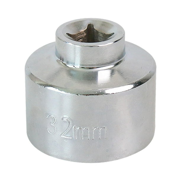 Herramienta para quitar el filtro de aceite del vehículo, llave para filtro de aceite, 6 puntas, acero por 32 mm