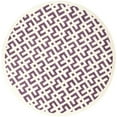 thumbnail image 4 of SAFAVIEH Chatham CHT719F Handmade Purple / Ivory Rug, 4 of 9
