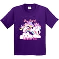 thumbnail image 3 of Inktastic My Aunt Loves Me Unicorn Youth T-Shirt, 3 of 5