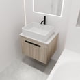 thumbnail image 2 of 24 " Modern Design Float Bathroom Vanity With Ceramic Basin Set, Wall Mounted White Oak Vanity With Soft Close Door,KD-Packing,KD-Packing,2 Pieces Parcel(TOP-BAB321MOWH), 2 of 9