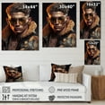 thumbnail image 4 of Designart Fashion Muscular Man With Sun Glasses I Canvas Wall Art, 4 of 5