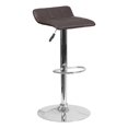 thumbnail image 1 of Bowery Hill Tabouret de Bar Réglable en Similicuir Contemporain de 32'' en Marron, 1 of 5
