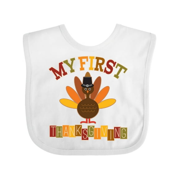 Inktastic My First Thanksgiving Day Turkey Boys or Girls Baby Bib