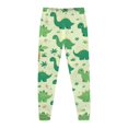 thumbnail image 4 of Pyjamas pour Enfants Garçons Ensemble de Pyjama Imprimé Dinosaure Col Rond Manches Longues Pantalon 2 Pcs Printemps Automne Pyjamas pour Tout-Petits Gris Clair 3 Ans-4 Ans, 4 of 5